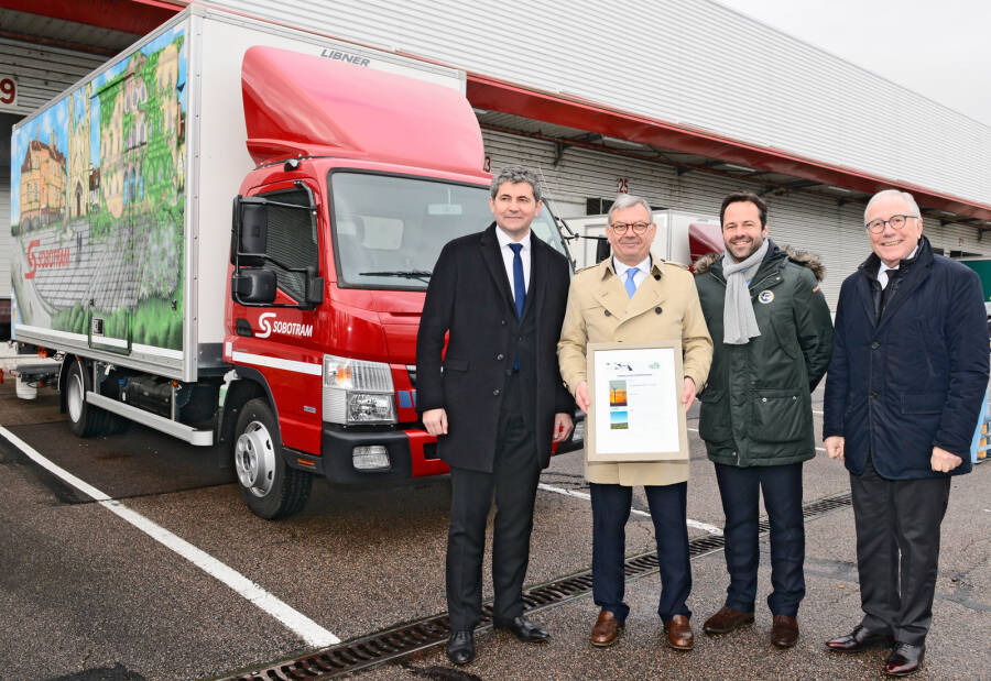 inauguration du premier véhicule hybride du GROUPE SOBOTRAM